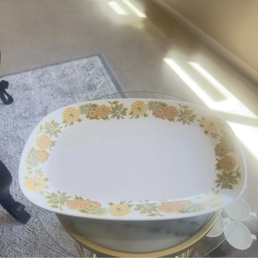 Vintage Noritake Progression China “Sunny Side” Serving Platter - Made in Japan